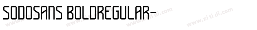 sodosans boldRegular字体转换 sodosans boldRegular字体转换